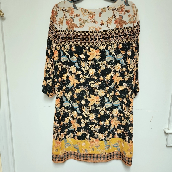 Desigual Paula paisley shift dress tunic size large autumn - Picture 3 of 14